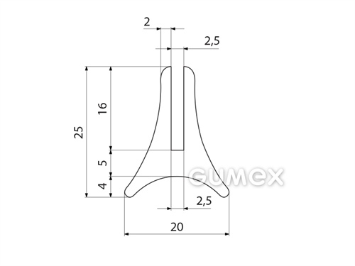 SILIKONPROFILE H-FORM